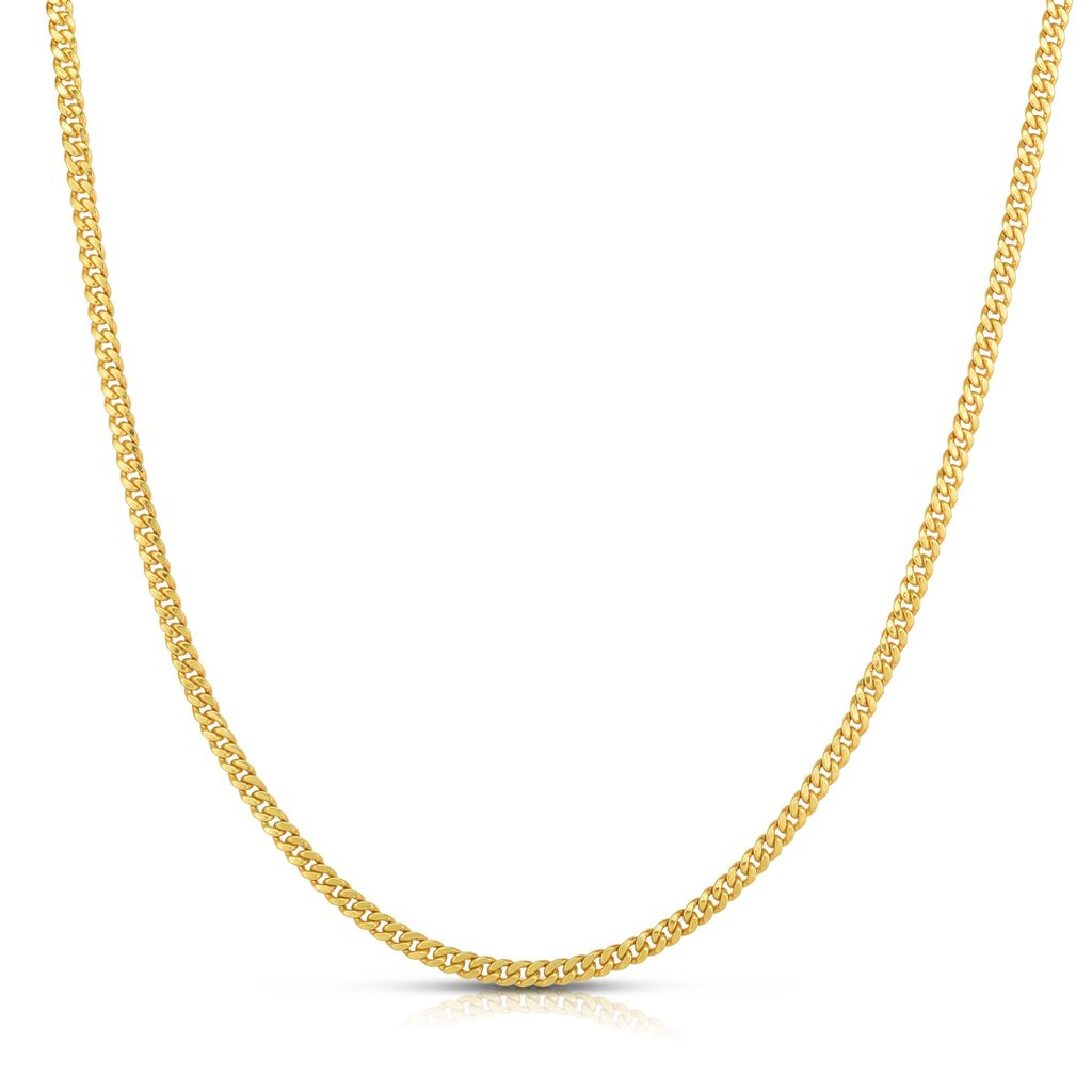 14K Gold 2.6mm Miami Cuban Chain