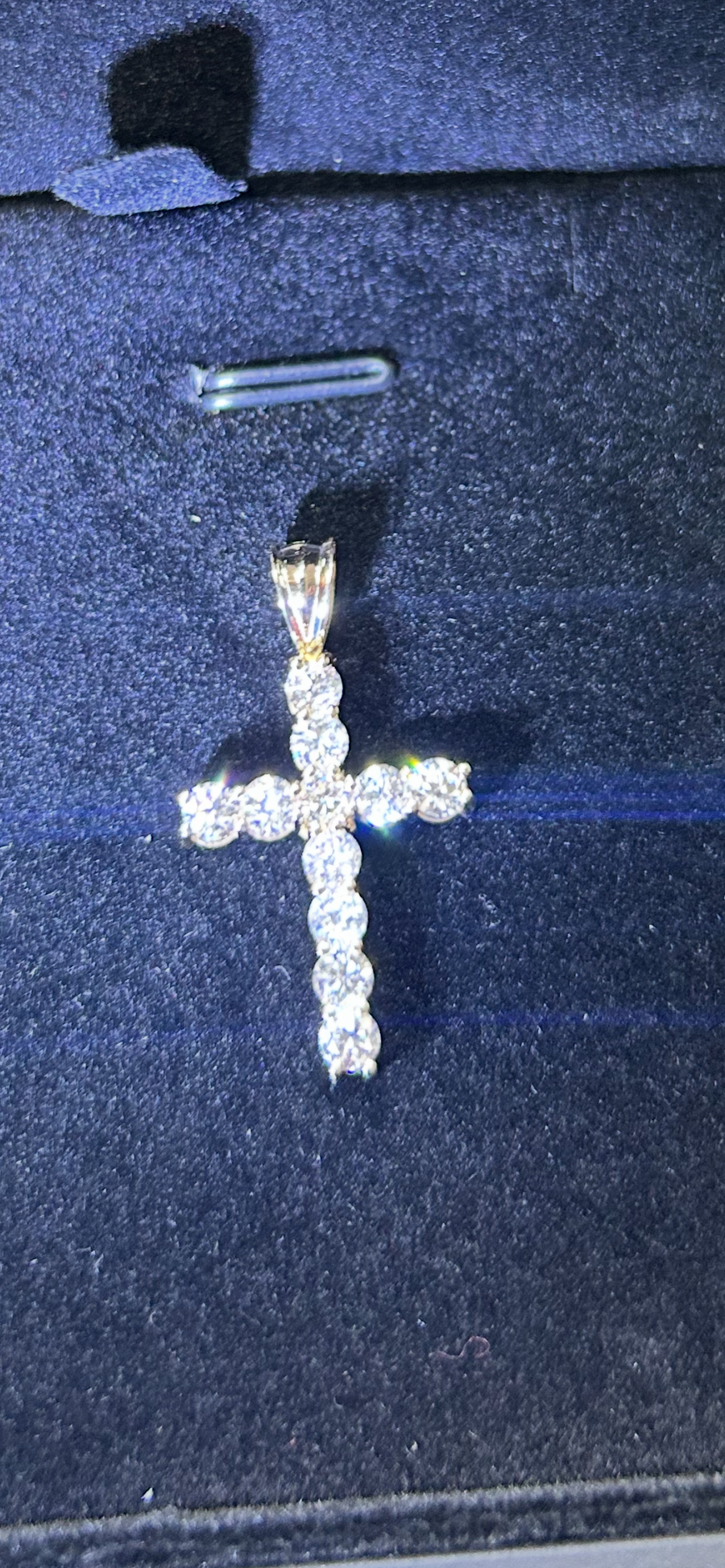 Finished custom cross pendant